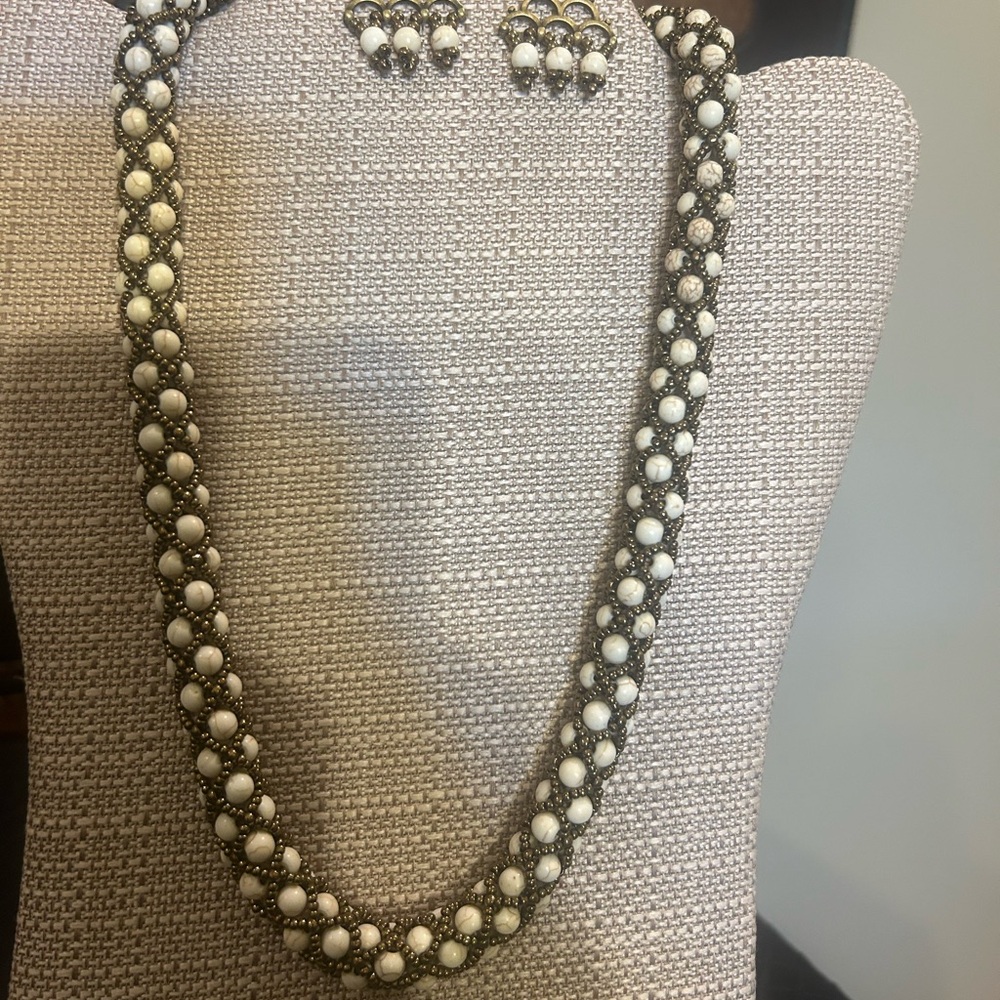 Beaded rope necklace